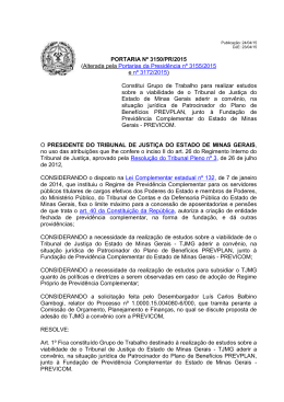 PORTARIA Nº 3150/PR/2015 - Tribunal de Justiça de Minas Gerais