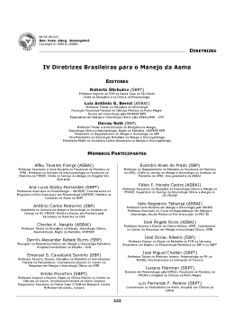 IV Diretrizes Brasileiras para o Manejo da Asma