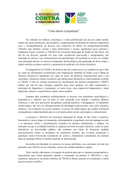 &ldquo;Carta aberta &agrave; popula&ccedil;&atilde;o&rdquo;