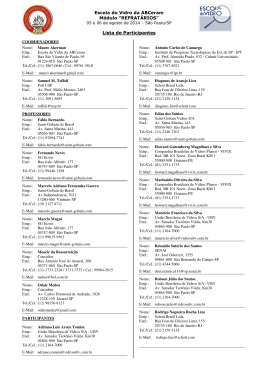 Lista de Participantes