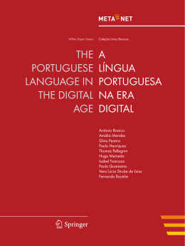 A Língua Portuguesa na Era Digital - CLUL
