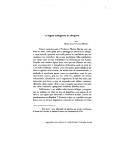 A língua portuguesa na diásporaI - Repositório da Universidade dos