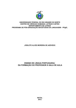 ensino de l&iacute;ngua portuguesa: da forma&ccedil;&atilde;o do professor &agrave;