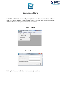 Dom&iacute;nio Auditoria