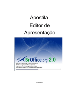 Apostila BrOffice - Editor de Apresentação