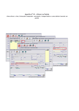 Apostila n&ordm; 14 &ndash; Alterar no Pedido