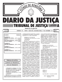19 - Tribunal de Justi&ccedil;a de Rond&ocirc;nia