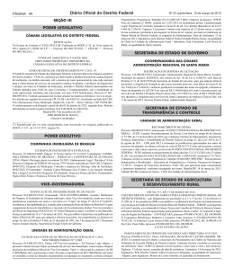 Di&aacute;rio Oficial do Distrito Federal