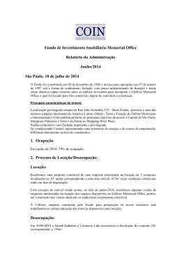 Informativo aos quotistas memorial junho-2014