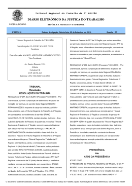 DI&Aacute;RIO ELETR&Ocirc;NICO DA JUSTI&Ccedil;A DO TRABALHO