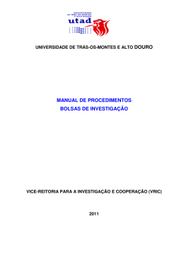 manual de procedimentos bolsas de investigação