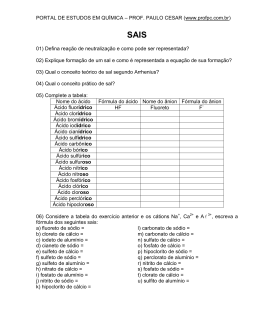 SAIS - Portal de Estudos em Qu&iacute;mica