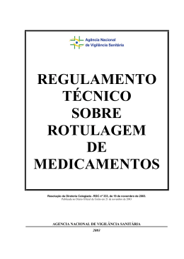 RDC 333 Rotulagem P&uacute;blica Divulga&ccedil;&atilde;o