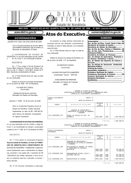 Atos do Executivo