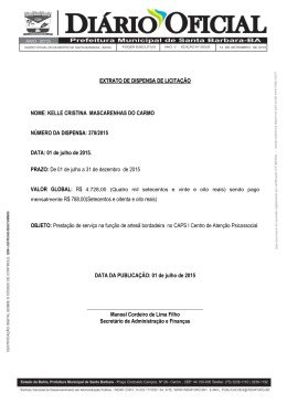 extratos de dispensas referentes ao mes de julho edi&ccedil;&atilde;o n&ordm;