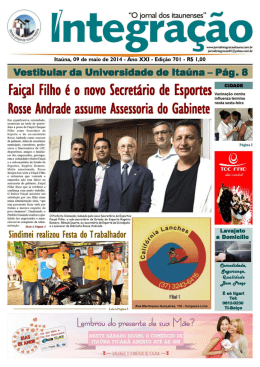 gra&ccedil;ao - Jornal Integra&ccedil;&atilde;o Ita&uacute;na