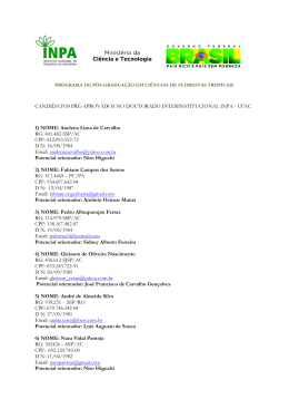 Veja os candidatos pr&eacute;-aprovados no Doutorado Interinstitucional