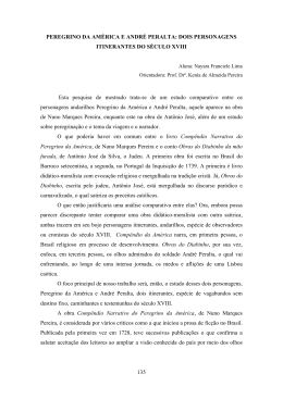 135 PEREGRINO DA AM&Eacute;RICA E ANDR&Eacute; PERALTA: DOIS