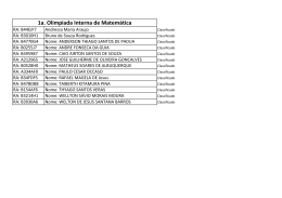 1a. Olimpiada Interna de Matem&aacute;tica