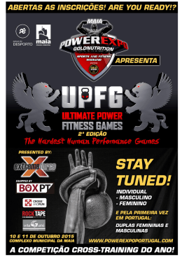 Consulte o Regulamento Ultimate Power Fitness 2015