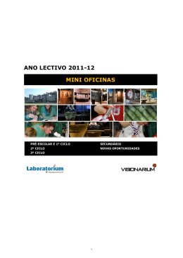 ANO LECTIVO 2011-12 MINI OFICINAS