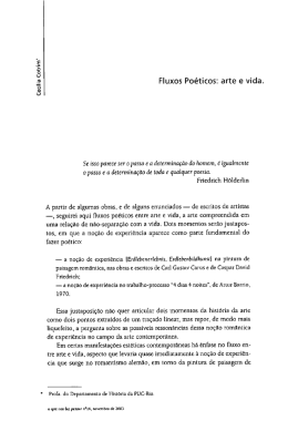 Fluxo po&eacute;ticos: arte e vida