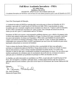 Fall River Academia Inovadora ~ FRIA