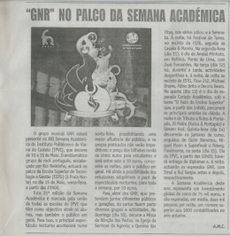 GNR no palco da Semana Académica