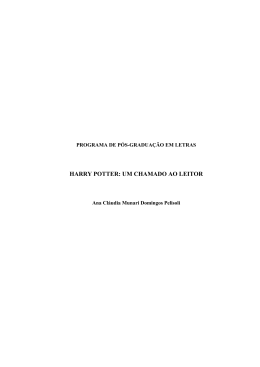 HARRY POTTER: UM CHAMADO AO LEITOR