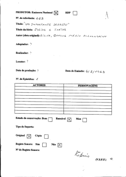 PRODUTOR: Emissora Nacional RDP A