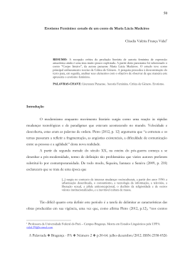 Erotismo Feminino: estudo de um conto de Maria L&uacute;cia Medeiros