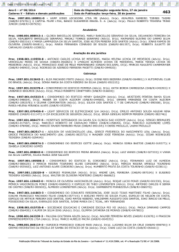 Ano 6 &ndash; n&ordm; 98/2014 Data de Disponibiliza&ccedil;&atilde;o: segunda