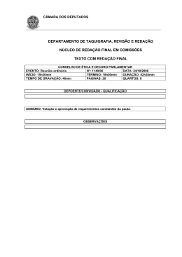 departamento de taquigrafia, revis&atilde;o e reda&ccedil;&atilde;o n&uacute;cleo de reda&ccedil;&atilde;o