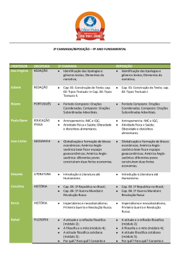 2&ordf; CHAMADA/REPOSI&Ccedil;&Atilde;O &ndash; 9&ordm; ANO FUNDAMENTAL