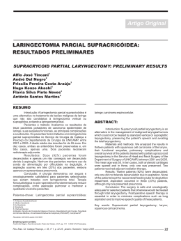 Páginas 22-25 - Sociedade Brasileira de Cirurgia de Cabeça e