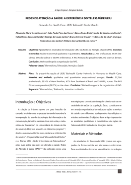 Introdu&ccedil;&atilde;o e Objetivos Materiais e M&eacute;todos