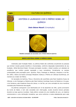 Hist&oacute;ria e Laureados com o Pr&ecirc;mio Nobel de - LQES