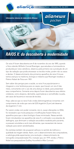 RAIOS X: da descoberta à modernidade