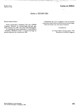 I&Iacute;&Ecirc;&Ecirc;&Iacute;&Ecirc;&Ecirc;&Ecirc;&Iacute;&Atilde;S Cartas ao Editor