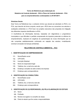 Termo de Referência PCA e RCA IN 001.2011