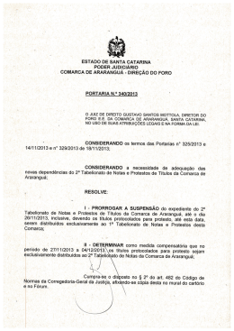 Portaria n. 340/2013 - Tribunal de Justi&ccedil;a de Santa Catarina