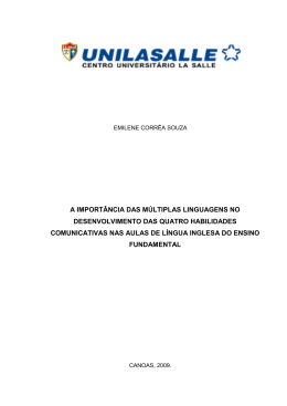 a import&acirc;ncia das m&uacute;ltiplas linguagens no desenvolvimento das