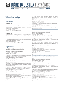 DI&Aacute;RIO DA JUSTI&Ccedil;A - Tribunal de Justi&ccedil;a de Santa Catarina