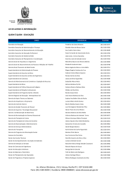 LEI DE ACESSO &Agrave; INFORMA&Ccedil;&Atilde;O QUEM &Eacute; QUEM