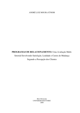 PROGRAMAS DE RELACIONAMENTO
