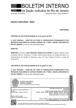 se&ccedil;&atilde;o judici&aacute;ria - sede - Justi&ccedil;a Federal &ndash; Se&ccedil;&atilde;o Judici&aacute;ria do Rio