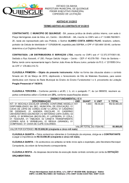 Aditivo N° 01/2015 Termo Aditivo Ao Contrato Nº 81/2015