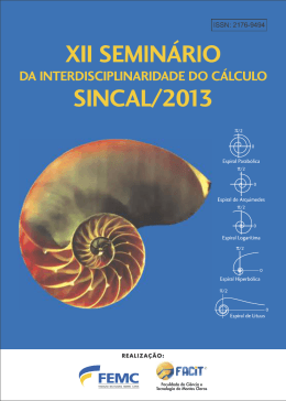 Modelo de Resumos &ndash; ANAIS SINCAL 2013