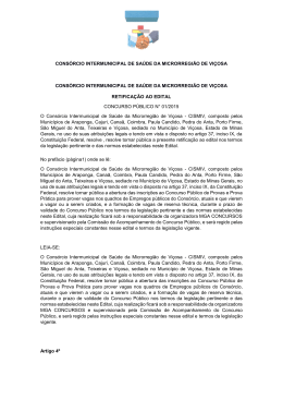 Retifica&ccedil;&atilde;o ao Edital de Abertura 01