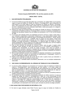 Edital - site da Upenet